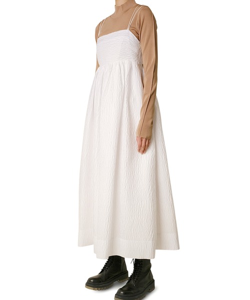 LE CIEL BLEU（ルシェルブルー） キャミソールワンピース 36 グレー