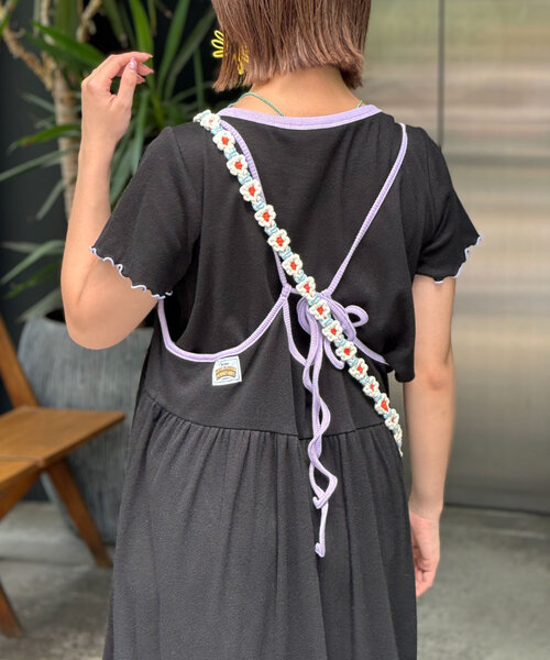 「HELLO.SANFRANCISCO」 キャミソールワンピース ONE SIZE オレンジ レディース_画像3