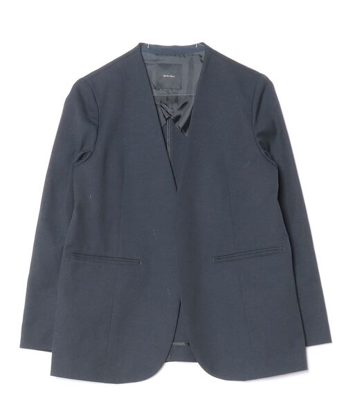 Spick and Span ノーカラージャケット 36 ネイビー Spick＆Span