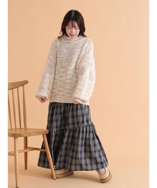 ehka sopo（エヘカソポ） ニット セーター カラーネップモックネック