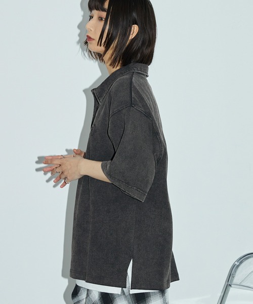 「Anchor Smith」 半袖ポロシャツ M ブラウン レディース_画像4