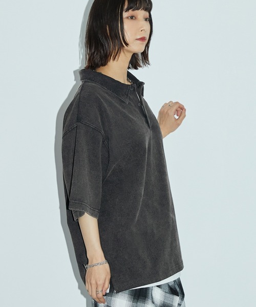 「Anchor Smith」 半袖ポロシャツ M ブラウン レディース_画像5