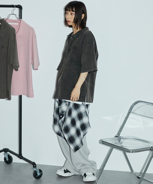 「Anchor Smith」 半袖ポロシャツ M ブラウン レディース_画像9
