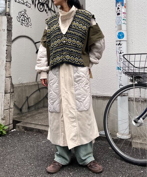 「etsinta」 半袖ニット ONE SIZE ネイビー レディースの画像