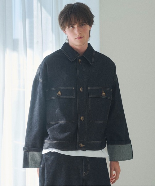 Elanque デニムジャケット gジャン roll-up denim jacket / ロール
