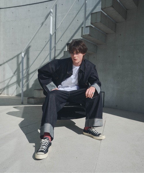 Elanque デニムジャケット gジャン roll-up denim jacket / ロール