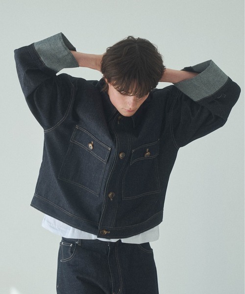Elanque デニムジャケット gジャン roll-up denim jacket / ロール