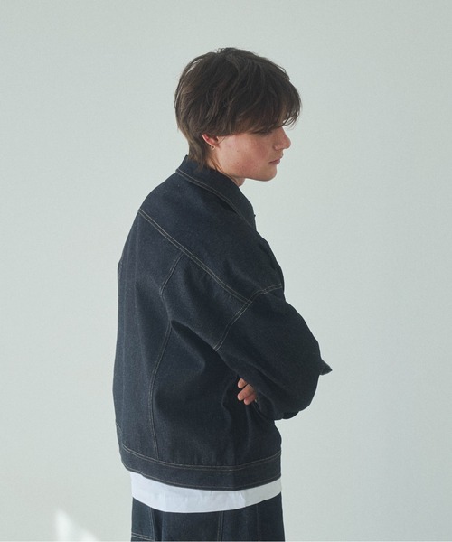 Elanque デニムジャケット gジャン roll-up denim jacket / ロール