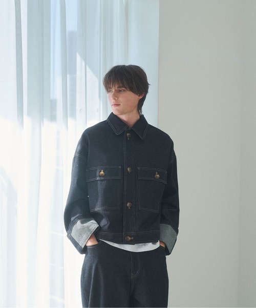 Elanque デニムジャケット gジャン roll-up denim jacket / ロール