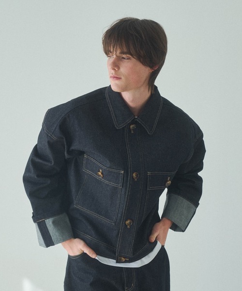 Elanque デニムジャケット gジャン roll-up denim jacket / ロール