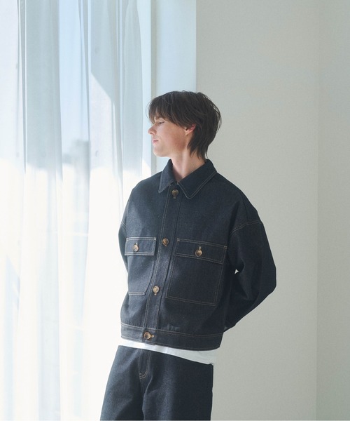 Elanque デニムジャケット gジャン roll-up denim jacket / ロール