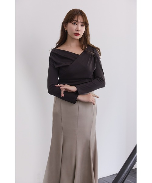 「Her lip to」 長袖カットソー S ホワイト レディース_画像3