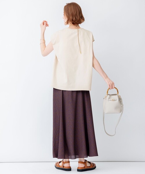 「23区」 フレアスカート 38 ホワイト レディース_画像9