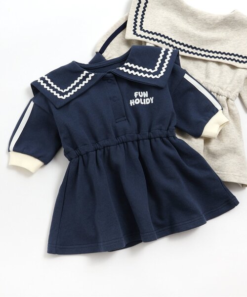BREEZE（ブリーズ） ベビー服 ロンパース 「リンク」セーラー裏毛
