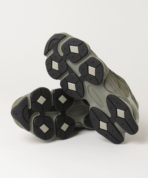 「New Balance」 ローカットスニーカー 24.5cm カーキ メンズ_画像3