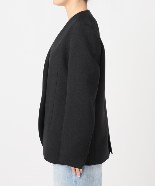 限定　Plage プラージュ　nallow collar ジャケット　WHITE plage（プラージュ） ジャケット ノーカラージャケット Collarless