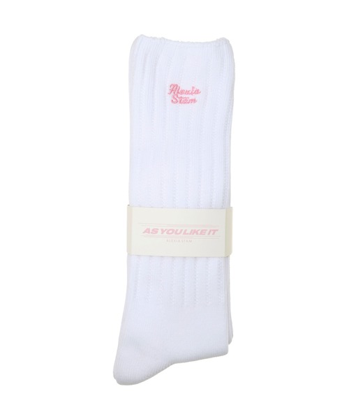 ALEXIA STAM（アリシアスタン） 靴下 Wellness Logo Sock Sets White