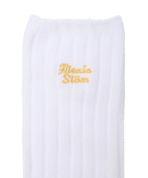 ALEXIA STAM（アリシアスタン） 靴下 Wellness Logo Sock Sets White