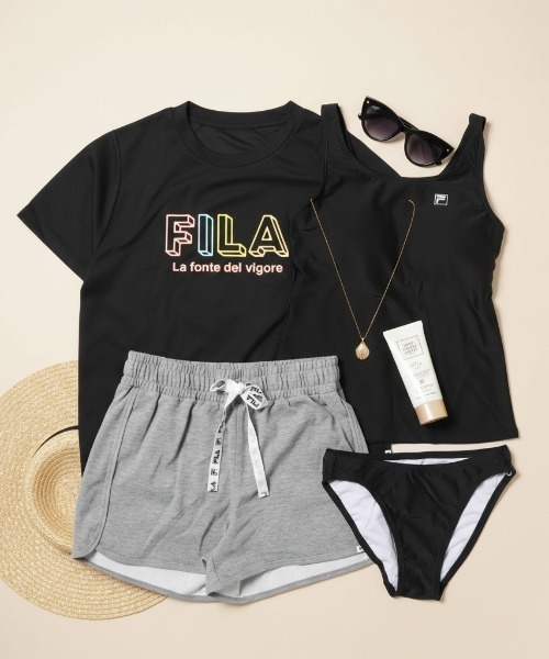 新品☆LL♪FILA♪フィラ♪水陸両用4点セット♪フィットネスにも☆g461 FILA（フィラ） 水着 「FILA/フィラ」水着4点セット 水陸両用