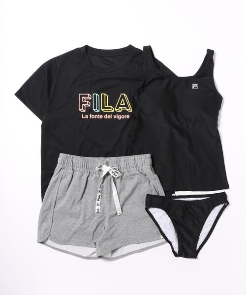 新品☆LL♪FILA♪フィラ♪水陸両用4点セット♪フィットネスにも☆g461 FILA（フィラ） 水着 「FILA/フィラ」水着4点セット 水陸両用