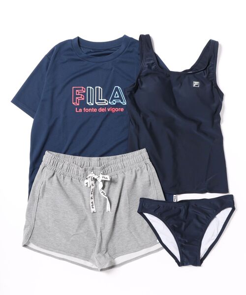 新品☆LL♪FILA♪フィラ♪水陸両用4点セット♪フィットネスにも☆g461 FILA（フィラ） 水着 「FILA/フィラ」水着4点セット 水陸両用
