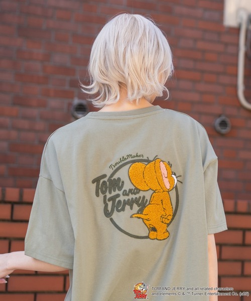 tシャツ 半袖 「TOM＆JERRY/トムとジェリー」「ゆったりルーズ