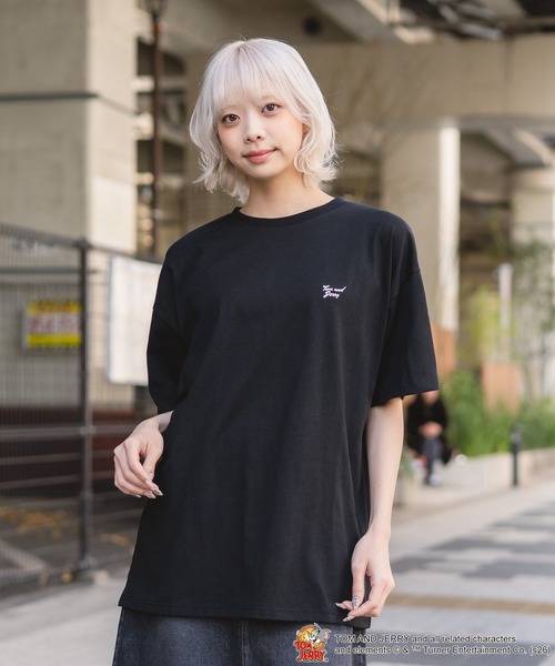 tシャツ 半袖 「TOM＆JERRY/トムとジェリー」「ゆったりルーズ