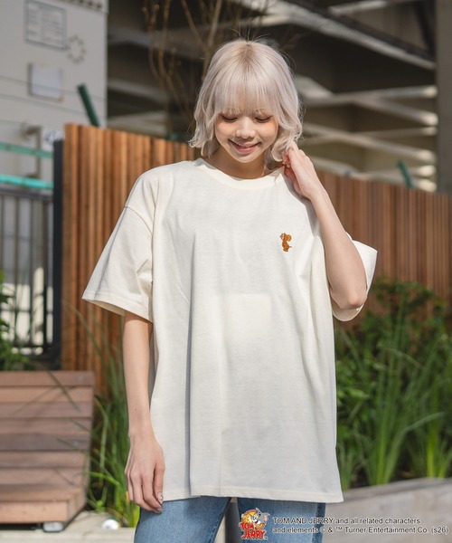 tシャツ 半袖 「TOM＆JERRY/トムとジェリー」「ゆったりルーズ