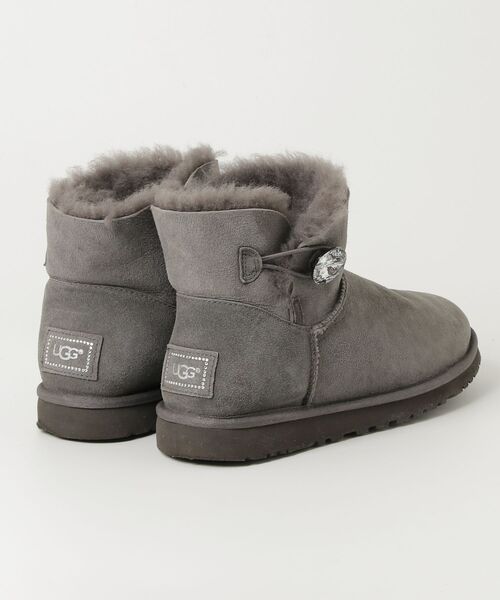 「UGG」 ショートブーツ 26.0cm グレー レディース_画像2