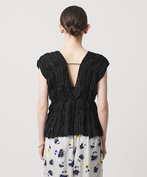 UNITED ARROWS / ユナイテッドアローズ | Studio Bllanc / スタジオ ブラン キルティング フリル ベスト | F | ホワイト | レディース Blouse | TOPS | UNITED ARROWS | WOMEN | 2022 Spring Summer