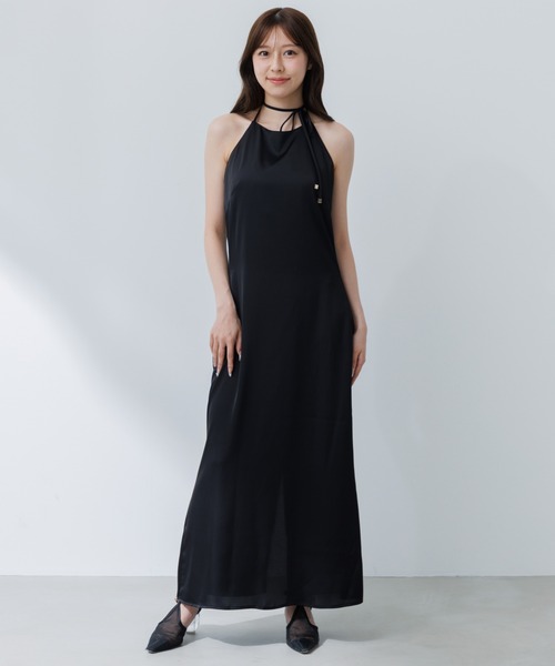 SENEE」 キャミソールワンピース SMALL ブラック レディース 