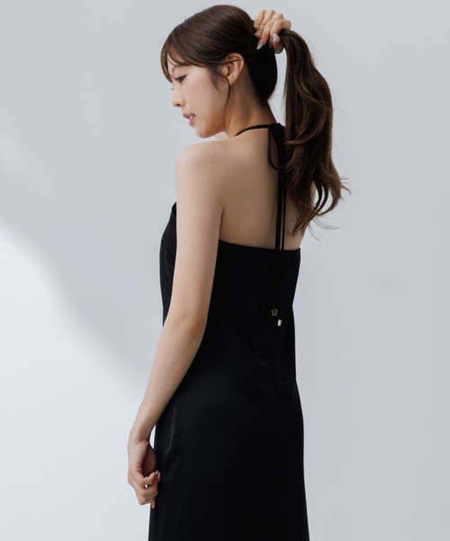 SENEE」 キャミソールワンピース SMALL ブラック レディース 