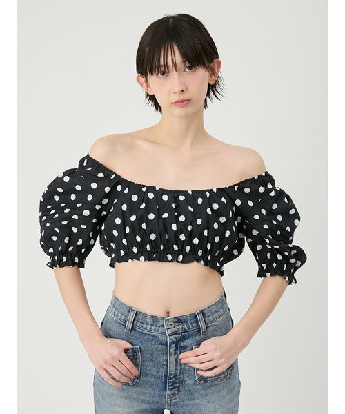 LILY BROWN（リリーブラウン） ブラウス シャツ 半袖 コットン