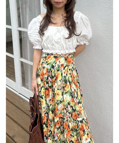 LILY BROWN（リリーブラウン） ブラウス シャツ 半袖 コットン
