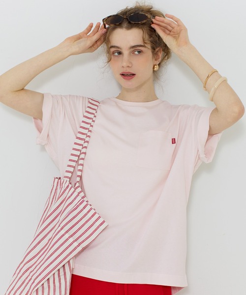 coca（コカ） tシャツ 半袖 ピスポケットワイドラウンドT レディース