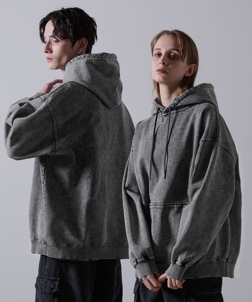 「CLEL」 プルオーバーパーカー X-SMALL グレー メンズ_画像6