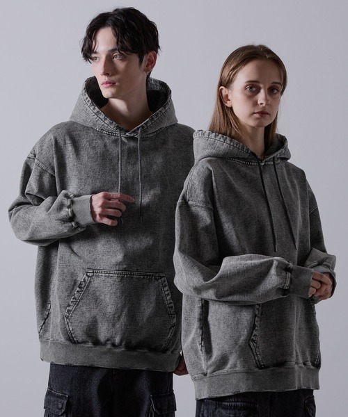 「CLEL」 プルオーバーパーカー X-SMALL グレー メンズ_画像7