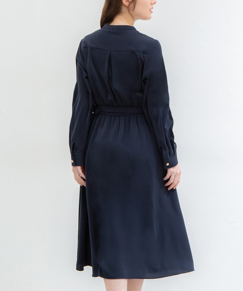 「Honeys」 「GLACIER」長袖ワンピース LL グレイッシュベージュ レディース_画像9