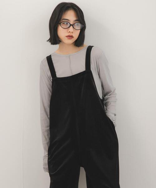 KBF（ケービーエフ） パンツ ベロアサロペット レディース : ZOZOTOWN 