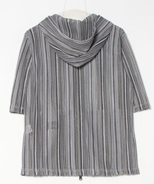 「NICOLE CLUB FOR MEN」 ジップアップパーカー LARGE オフホワイト メンズ_画像2