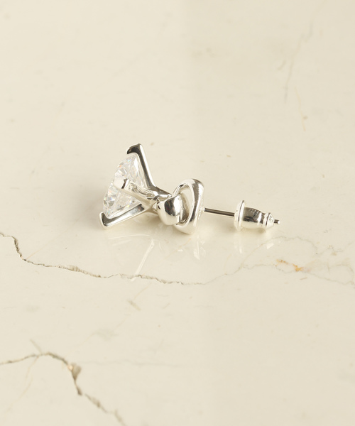 e.m.（イーエム） ピアス SILVER5 ジルコニアゆれピアス/レディース