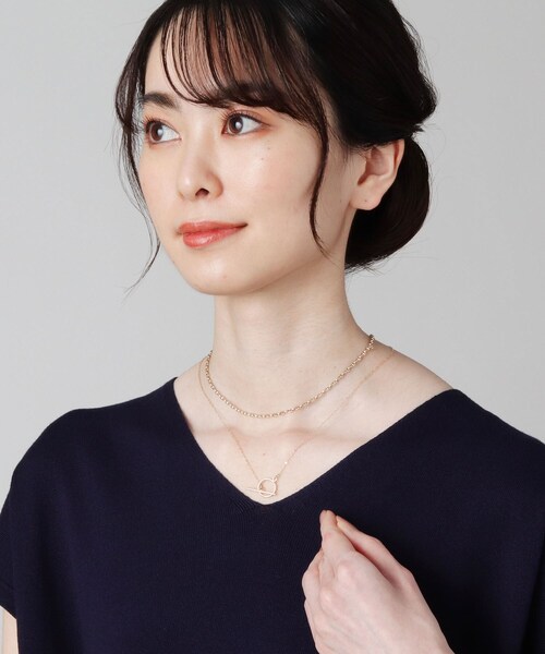 ネックレス K10マンテル ネックレス レディースの画像