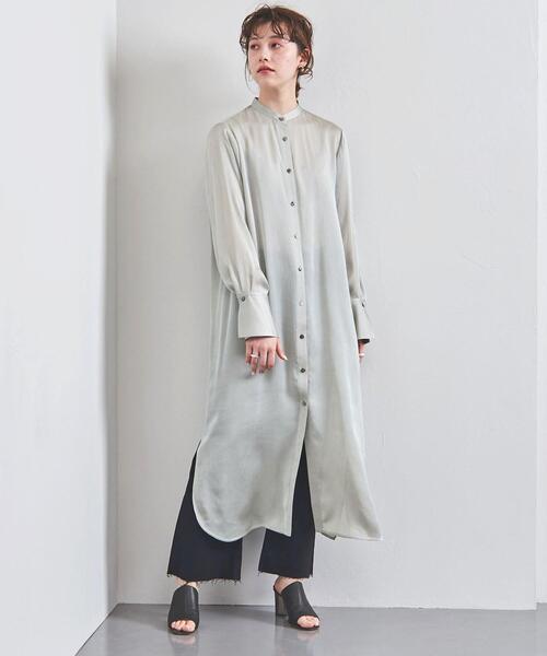 ワンピース シャツワンピース 別注 Elin エリン バンドカラー シャツワンピース Zozotown Paypayモール店 通販 Paypayモール