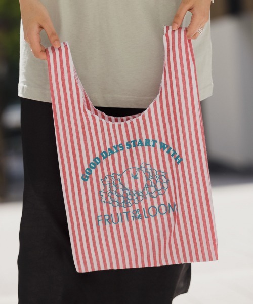 FRUIT OF THE LOOM エコバッグ 「FRUIT LOOM」ストライプ