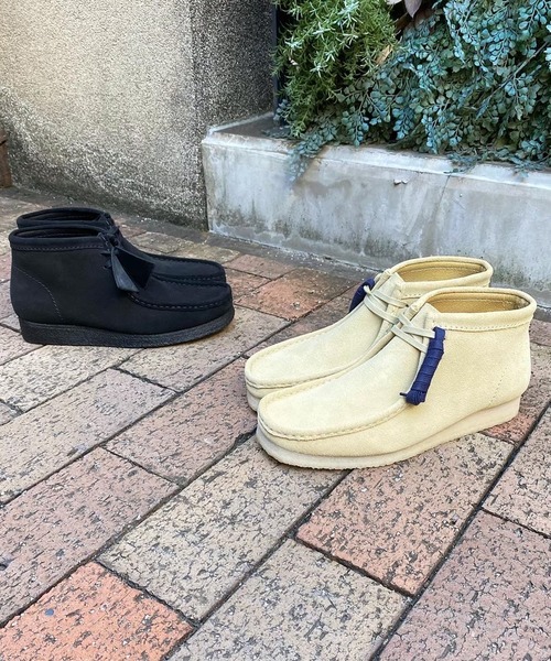 靴 clarks wallabee maple Clarks（クラークス） ブーツ Wallabee Boot Maple Suede メンズ