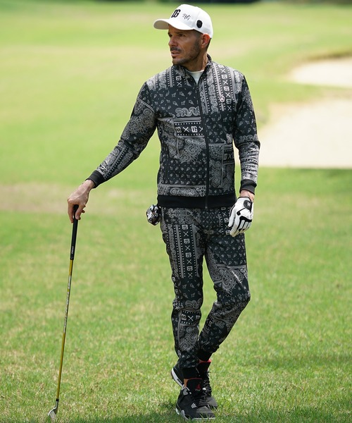 DIVINER GOLFペイズリー柄セットアップ DIVINER GOLF ゴルフ 「DIVINER GOLF」ペイズリースタンド