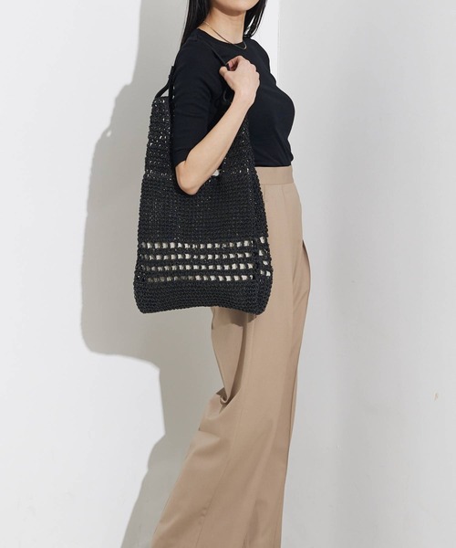Soeur MEDIUM TOTE BAG/ ミディアムトートバッグ 2WAYタイプ Switching 2way tote bag /切り替え 2way合皮トートバッグ