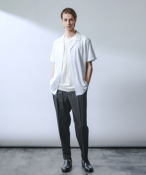 5351 POUR LES HOMMES シャツ コンビネーションメッシュ 半袖