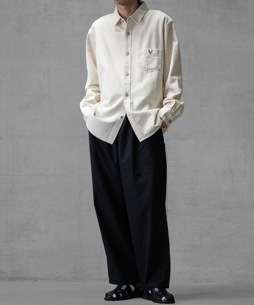 JOHN'S CLOSET シャツ 「a」6.5oz デニム/ツイル ワンポイント
