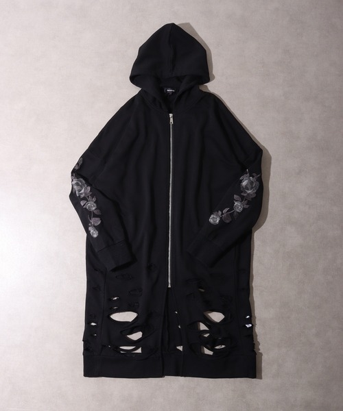 パーカー REGIEVO 袖刺繍ロングパーカー メンズ レディース | REGIEVO | 02